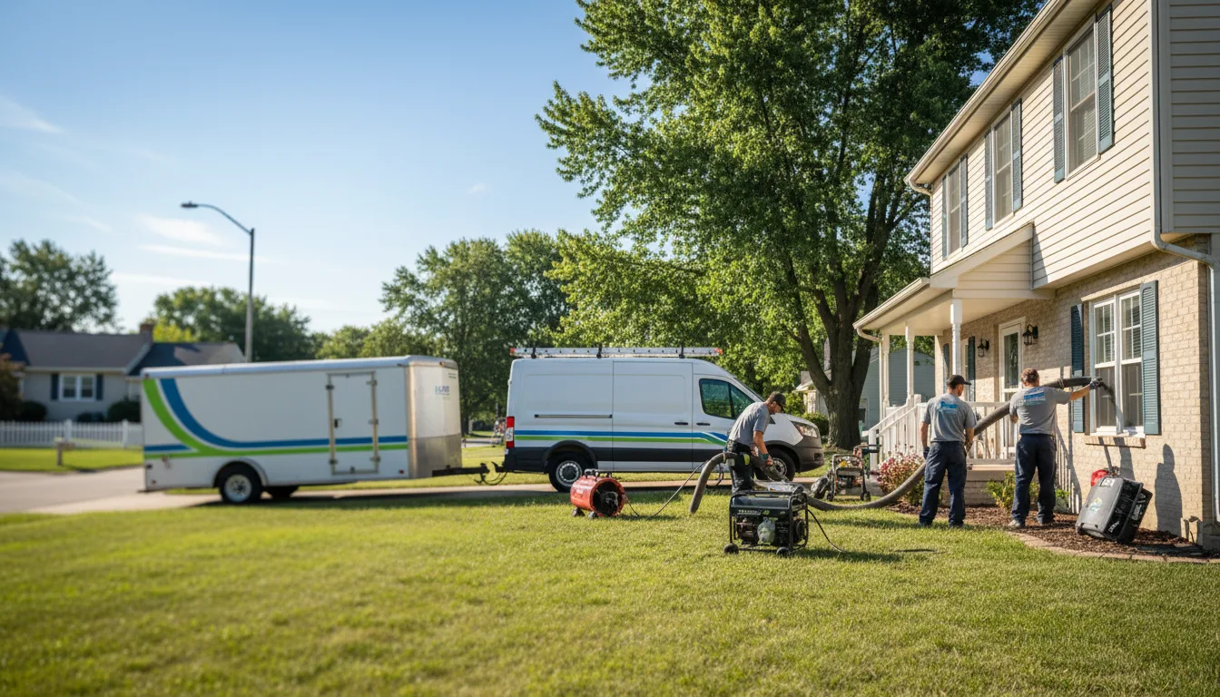 Flooded Basement Restoration And Cleanup With Repair in Belleville, IL near me